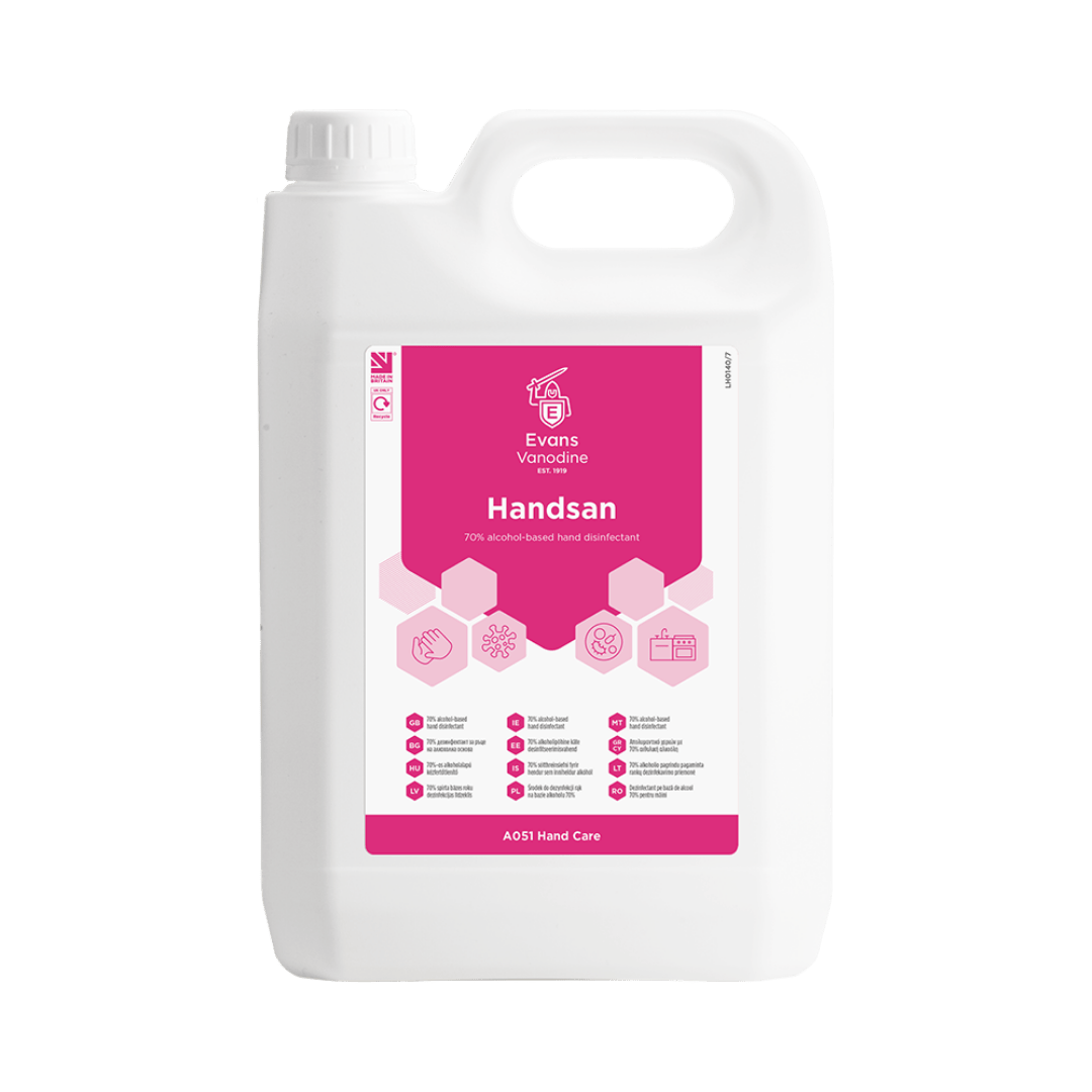 Evans Handsan - Alcohol Hand Sanitiser 5 Ltr