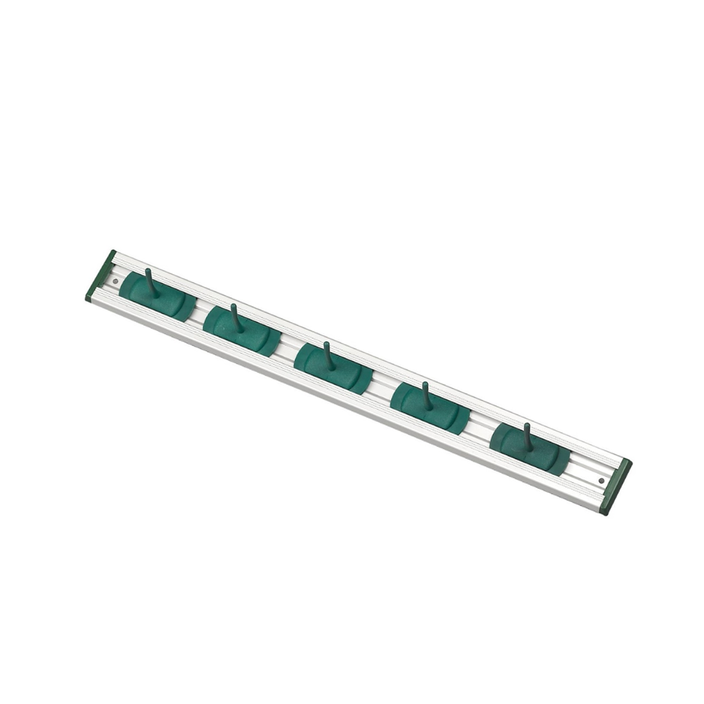 Aluminium Wall Tidy with 3 Holders - Green