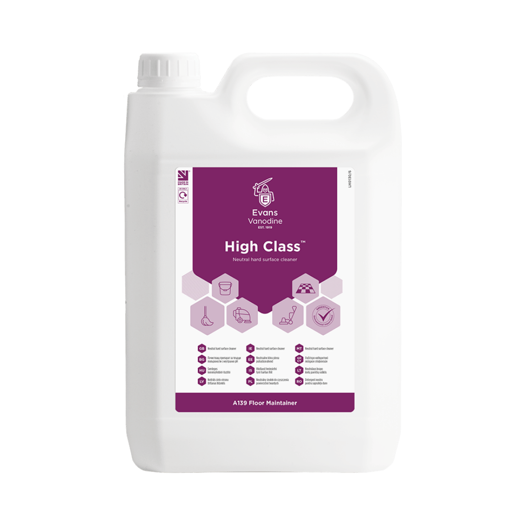 Evans High Class - Neutral Hard Surface Cleaner 5 Ltr