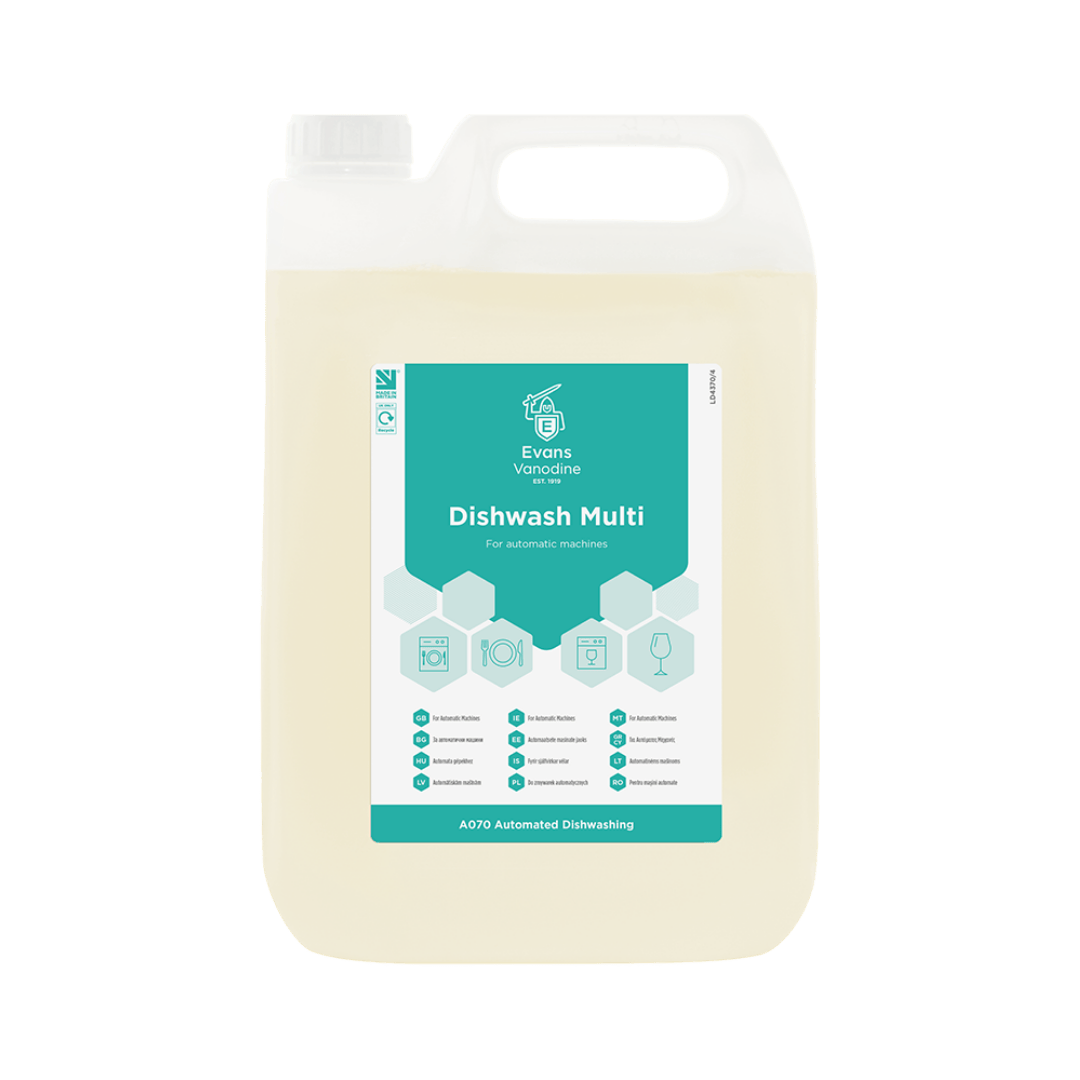 Evans Dishwash Multi - Machine Detergent 5 Ltr - Single