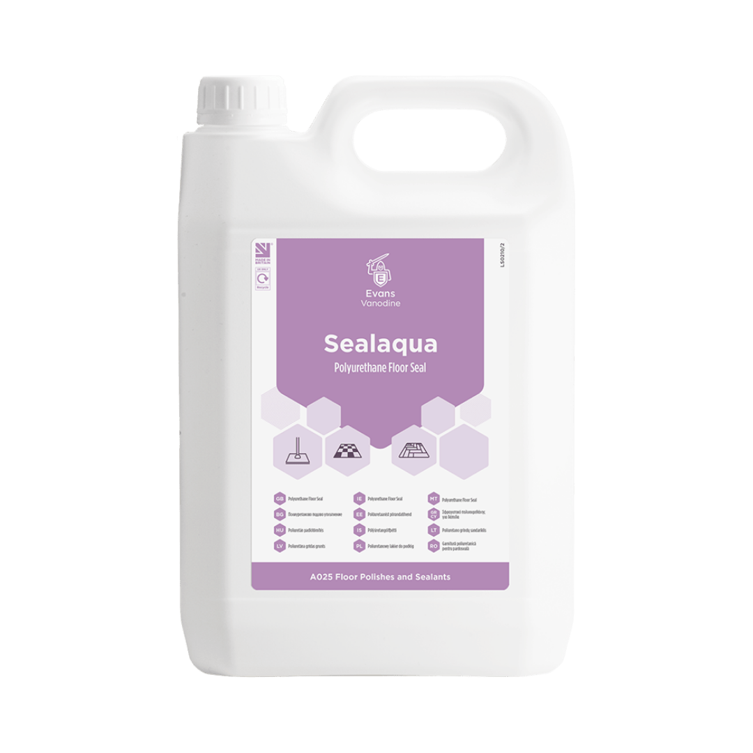 Evans Sealaqua - Water Based Polyurethane Floor Seal 5 Ltr